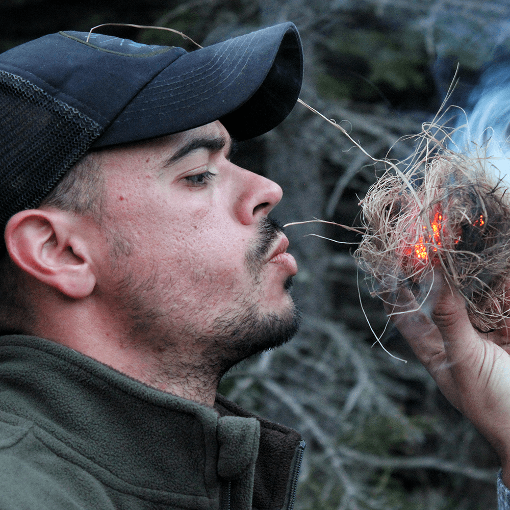 fuego por friccion