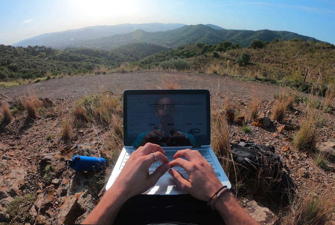 Hugo Descalzo en la naturaleza