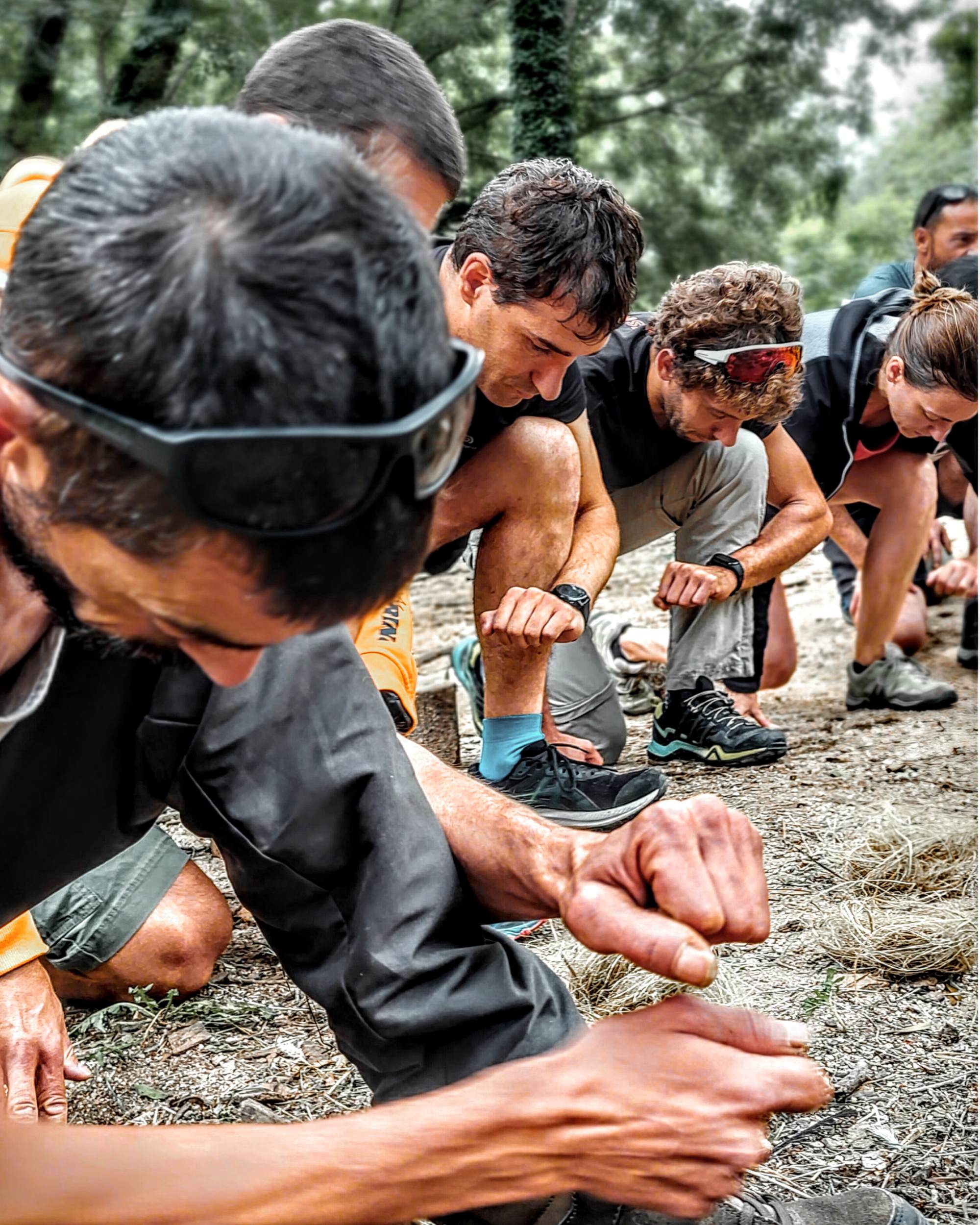Actividades en grupo de supervivencia